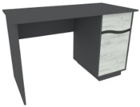 Письменный стол Yasen Женева Графит Серый/Дуб Крафт Белый