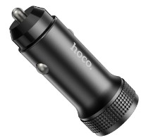 Автомобильная зарядка Hoco Z49B Level Black фото №2 — интернет-магазин Desire.md