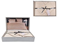 Lenjerie de pat Newhome Stripe Satin Beige (53380.7)