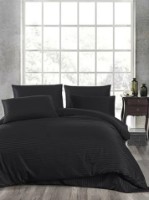 Lenjerie de pat Newhome Stripe Satin Black (53380.8)