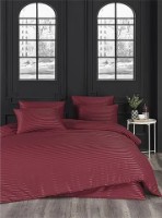 Lenjerie de pat Newhome Stripe Satin Bordeaux (53380.5) imaginea #1 — magazin online Desire.md