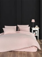 Lenjerie de pat Newhome Stripe Satin Pink (53380.6)