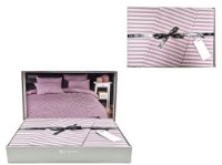 Lenjerie de pat Newhome Stripe Satin Pink (53380.6) imaginea #3 — magazin online Desire.md