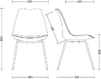 Scaun Новый стиль Asti White V-28 imaginea #2 — magazin online Desire.md