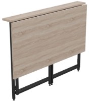 Masa de birou AMF FOLD Black/Sonoma 100x60 imaginea #3 — magazin online Desire.md