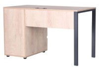 Письменный стол AMF PLUTO 1380 Graphite/Oak фото №3 — интернет-магазин Desire.md