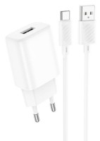 Зарядное устройство Hoco C134A Solid Type-C White фото №1 — интернет-магазин Desire.md