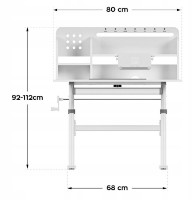 Măsuță pentru copii Mark Adler Biurko Study 5.0 Grey imaginea #2 — magazin online Desire.md