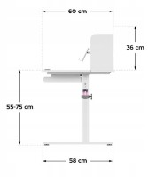 Măsuță pentru copii Mark Adler Biurko Study 5.0 Grey imaginea #3 — magazin online Desire.md