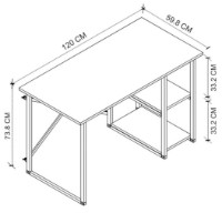 Письменный стол Nex Home 20-02-02/2 Oak фото №5 — интернет-магазин Desire.md