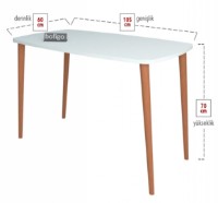 Masa de birou Nex Home 20-21-01 White imaginea #3 — magazin online Desire.md