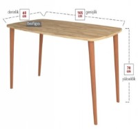 Masa de birou Nex Home 20-21-02 Oak imaginea #3 — magazin online Desire.md