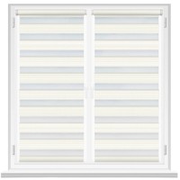 Рулонные шторы Msrolls Day Night Grizzle 014/1 White 0.65x1.70m