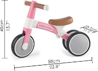 Bicicleta fără pedale Hape Toddler Ride-On Pink (E0105) imaginea #3 — magazin online Desire.md