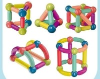 Set de construcție New World Magnetic Bar Blocks 84pcs (MX2488-84) imaginea #6 — magazin online Desire.md