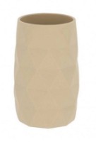 Pahar pentru periuțe de dinți Tendance Rhombus Beige (55702)
