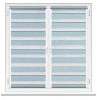 Рулонные шторы Msrolls Day Night Ton 616/24 Blue 0.85x1.70m фото №1 — интернет-магазин Desire.md