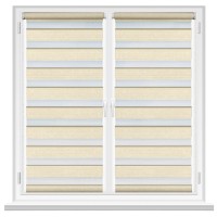 Рулонные шторы Msrolls Day Night Ton 616/2 Beige 0.55x1.70m