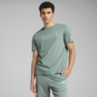Tricou bărbătesc Puma Sport Graphic Tee Green Moon, s.L imaginea #2 — magazin online Desire.md