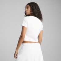 Tricou de dame Puma Wardrobe Ess Baby Tee Puma White, s.XL imaginea #3 — magazin online Desire.md