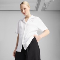 Cămașă damă Puma Wardrobe Ess Shirt Pointelle Puma White, s.S imaginea #2 — magazin online Desire.md