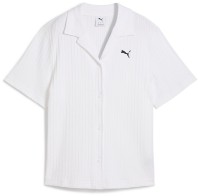 Cămașă damă Puma Wardrobe Ess Shirt Pointelle Puma White, s.XL imaginea #1 — magazin online Desire.md