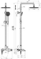 Set pentru duș Rubineta Olo GD+Ultra-10 SW (625146) imaginea #2 — magazin online Desire.md