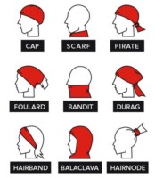 Headwear multifuncțional HAD HA150-1182 Dazzle Black imaginea #2 — magazin online Desire.md