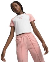 Детская футболка Puma Butterfly Vibe Baby Tee G Puma White/Pink Fruit, s.140 фото №3 — интернет-магазин Desire.md