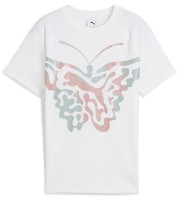Tricou pentru copii Puma Butterfly Vibe Logo Tee G Puma White, s.164 imaginea #1 — magazin online Desire.md