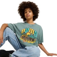 Tricou pentru copii Puma Graphics Puma Tee III B Green Moon, s.128 imaginea #3 — magazin online Desire.md