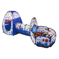Tunel de joacă pentru copii New World Blue (KL9995)