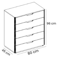 Комод Akyol Bagdat (084452) фото №2 — интернет-магазин Desire.md