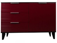 Comodă Art Flame Barselona Mini Wenge/Bordo imaginea #2 — magazin online Desire.md