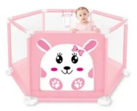 Pătuț pliabil New World Bunny Pink (995-7061B) imaginea #1 — magazin online Desire.md