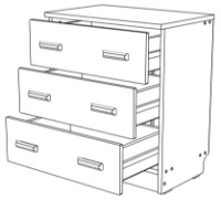 Комод ML-Mobila Вуди №2 610 Шварцвальд/Шиншила фото №2 — интернет-магазин Desire.md