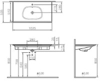 Lavoar Vitra Frame (5709B403-0001) imaginea #2 — magazin online Desire.md