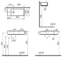 Умывальник Vitra Compact Archplan (7408B003-0028) фото №2 — интернет-магазин Desire.md