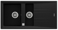 Chiuvetă de bucătărie Teka Stone 60 B TG 11/2B 1D Auto Black Metallic imaginea #1 — magazin online Desire.md