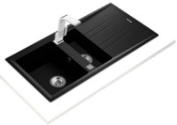 Chiuvetă de bucătărie Teka Stone 60 B TG 11/2B 1D Auto Black Metallic imaginea #2 — magazin online Desire.md