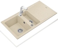 Chiuvetă de bucătărie Teka Stone 60 B TG 11/2B 1D Auto Sand Beige imaginea #2 — magazin online Desire.md