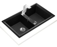 Кухонная мойка Teka Stone 90 B TG 2B Auto Black Metallic фото №2 — интернет-магазин Desire.md
