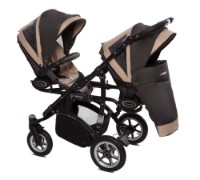 Carucior Babyactive 2in1 Twinni Beige imaginea #5 — magazin online Desire.md