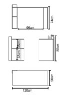 Письменный стол Remaks Level White фото №3 — интернет-магазин Desire.md