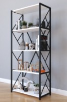 Стеллаж Remaks 5 Shelf Metal White фото №3 — интернет-магазин Desire.md