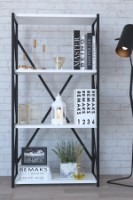 Стеллаж Remaks 4 Shelf Metal White фото №2 — интернет-магазин Desire.md