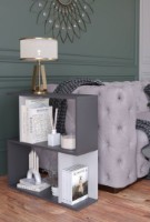 Etajeră Remaks Asimetrik 2 Anthracite/White imaginea #3 — magazin online Desire.md