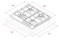 Газовая панель Teka GSC 64320 XBC IX фото №4 — интернет-магазин Desire.md