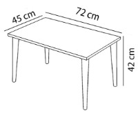 Журнальный столик Remaks Retro Coffee Table Siyah Mermer фото №3 — интернет-магазин Desire.md