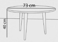 Журнальный столик Remaks Paris Coffee Table White фото №4 — интернет-магазин Desire.md